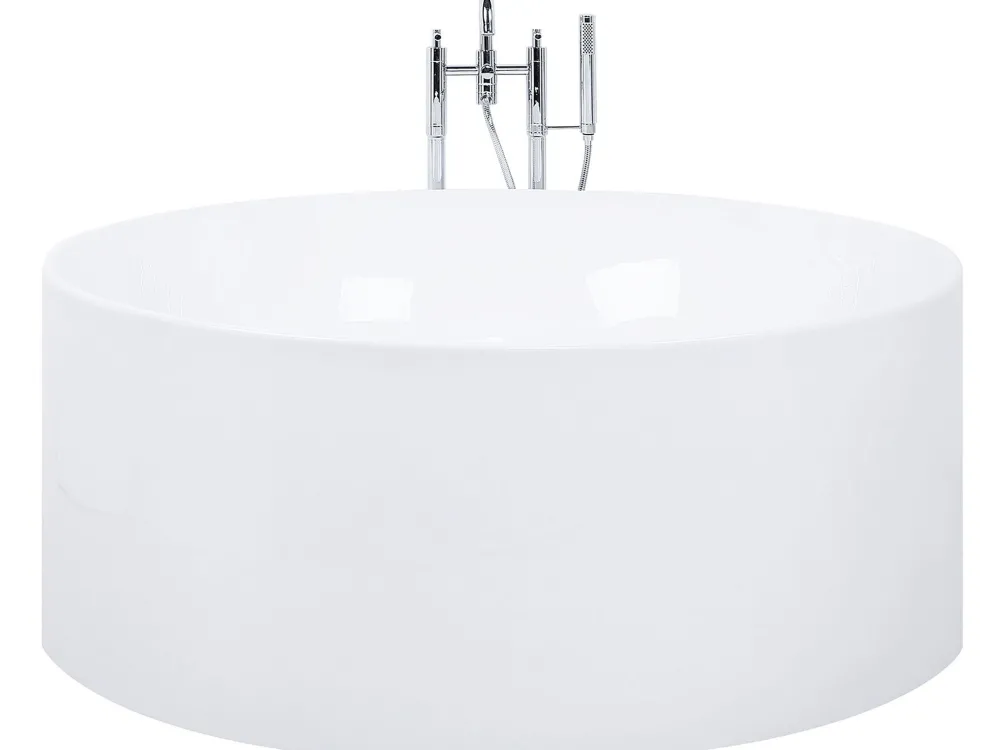 Kylpy- & Poreammeet<Beliani Kylpyamme Vapaasti Seisova Valkoinen 140 Cm Ibiza