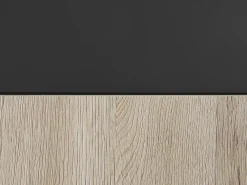 Säilytys<Beliani Kylpyhuoneen Kalusteet 3 Osaa Vaalea Puu/Musta 100 Cm Teruel