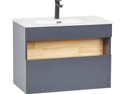 Säilytys<Beliani Kylpyhuoneen Kalusteet 3 Osaa Harmaa Figueres