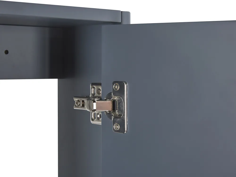 Store Beliani Kylpyhuoneen Kalusteet 3 Osaa Vaalea Puu/Harmaa 60 Cm Teruel