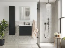 Säilytys<Beliani Kylpyhuoneen Kalusteet 4 Osaa Musta Tudela