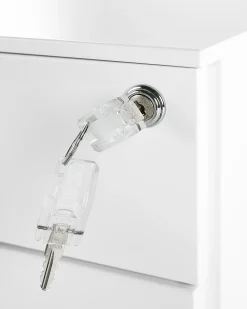 Säilytys<Beliani Laatikosto Metalli 3 Laatikkoa Valkoinen Bolsena