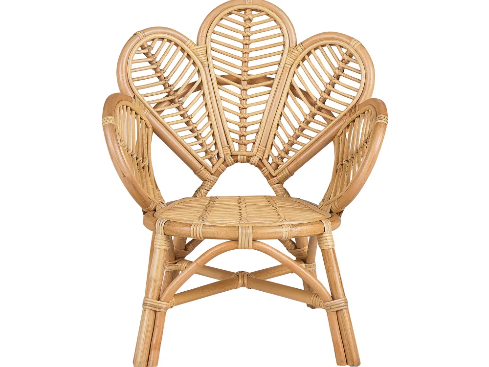 Cheap Beliani Lasten Riikinkukkotuoli Rottinki Luonnonvari Florentine Ii