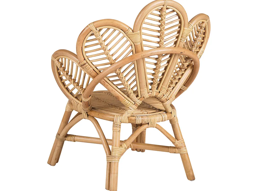 Cheap Beliani Lasten Riikinkukkotuoli Rottinki Luonnonvari Florentine Ii