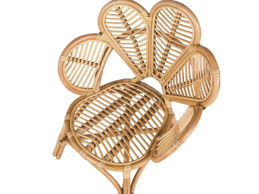 Cheap Beliani Lasten Riikinkukkotuoli Rottinki Luonnonvari Florentine Ii