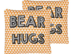 Tekstiilit<Beliani Lasten Tyyny 2Kpl 40 X 40 Cm Oranssi Radzkot