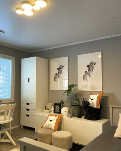 New Beliani Lasten Tyyny 2Kpl 45 X 45 Cm Oranssi Waranasi