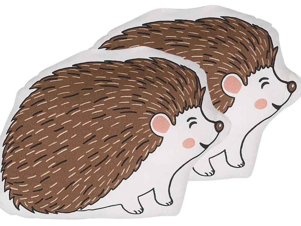 Cheap Beliani Lasten Tyyny 2Kpl 46 X 36 Cm Ruskea Benagulru