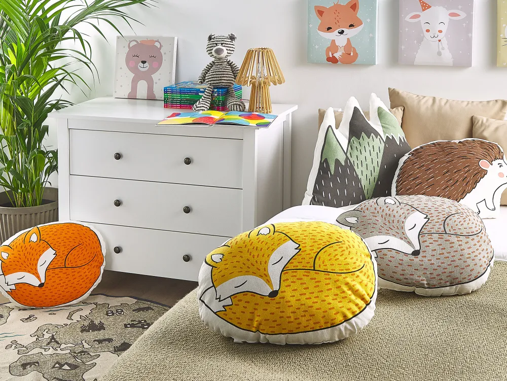 Cheap Beliani Lasten Tyyny 2Kpl 46 X 36 Cm Ruskea Benagulru