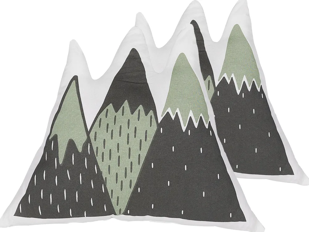 Hot Beliani Lasten Tyyny 2Kpl 60 X 50 Cm Vihrea/Musta Indore