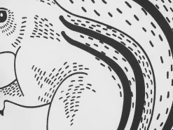 Lastenhuone<Beliani Lasten Tyyny 2Kpl 42 X 48 Cm Valkoinen/Musta Kolkata