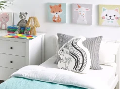 Lastenhuone<Beliani Lasten Tyyny Orava 42 X 48 Cm Musta/Valkoinen Kolkata