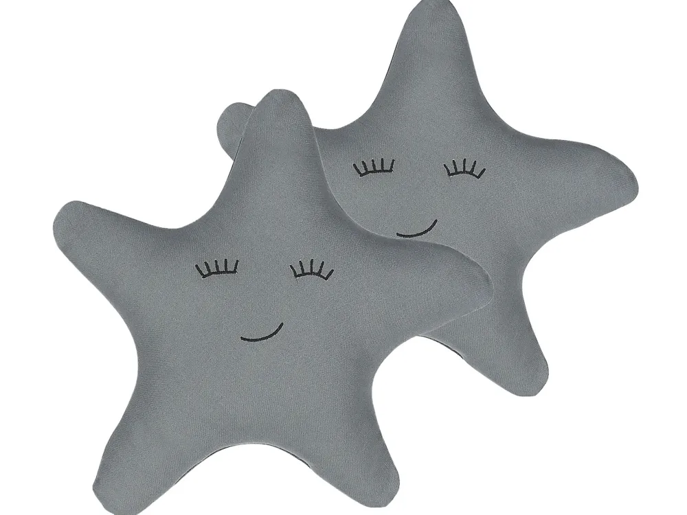Cheap Beliani Lasten Tyyny Tahti 2Kpl 40 X 40 Cm Harmaa Bhopal