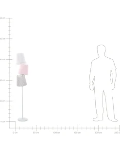 Valaisimet<Beliani Lattiavalaisin 3 Polttimoa Metalli Monivarinen Rio Grande