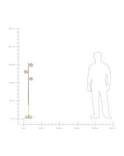 Hot Beliani Lattiavalaisin 3 Polttimoa Teras Kulta Ramis