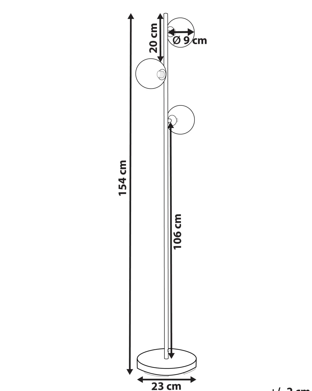 Hot Beliani Lattiavalaisin 3 Polttimoa Teras Kulta Ramis