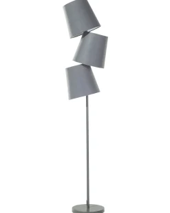 Store Beliani Lattiavalaisin 3 Polttimoa Metalli Harmaa Rio Grande