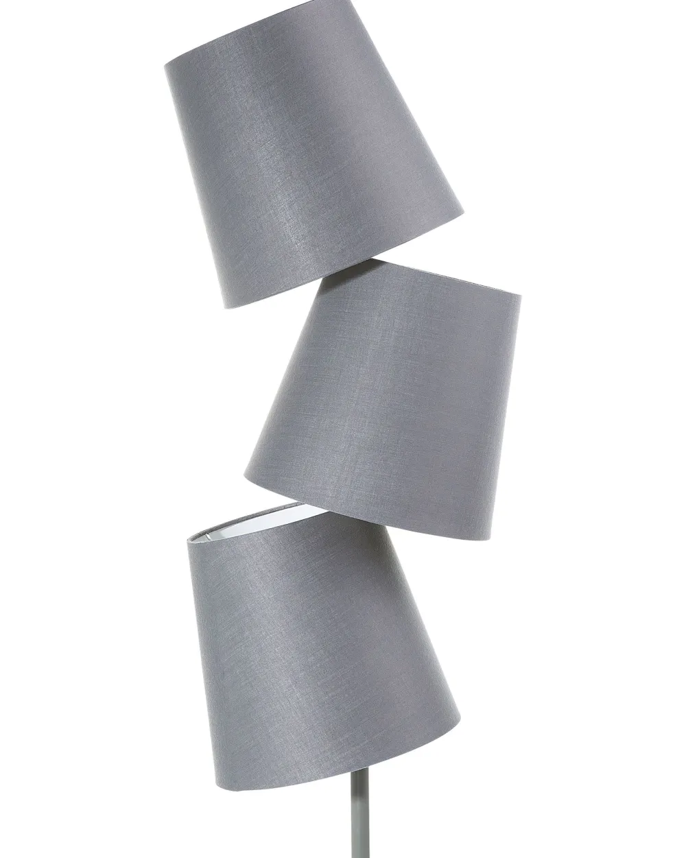 Store Beliani Lattiavalaisin 3 Polttimoa Metalli Harmaa Rio Grande