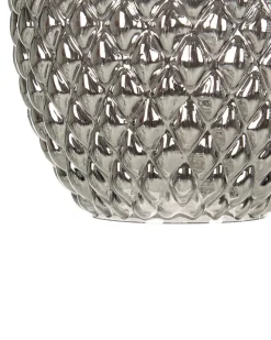 Valaisimet<Beliani Lattiavalaisin 2 Polttimoa Lasi Harmaa Sherry