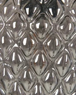 Valaisimet<Beliani Lattiavalaisin 2 Polttimoa Lasi Harmaa Sherry