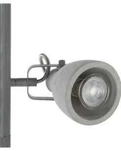 Fashion Beliani Lattiavalaisin 3 Polttimoa Betoni Vaaleanharmaa Mistago