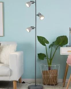 Fashion Beliani Lattiavalaisin 3 Polttimoa Betoni Vaaleanharmaa Mistago