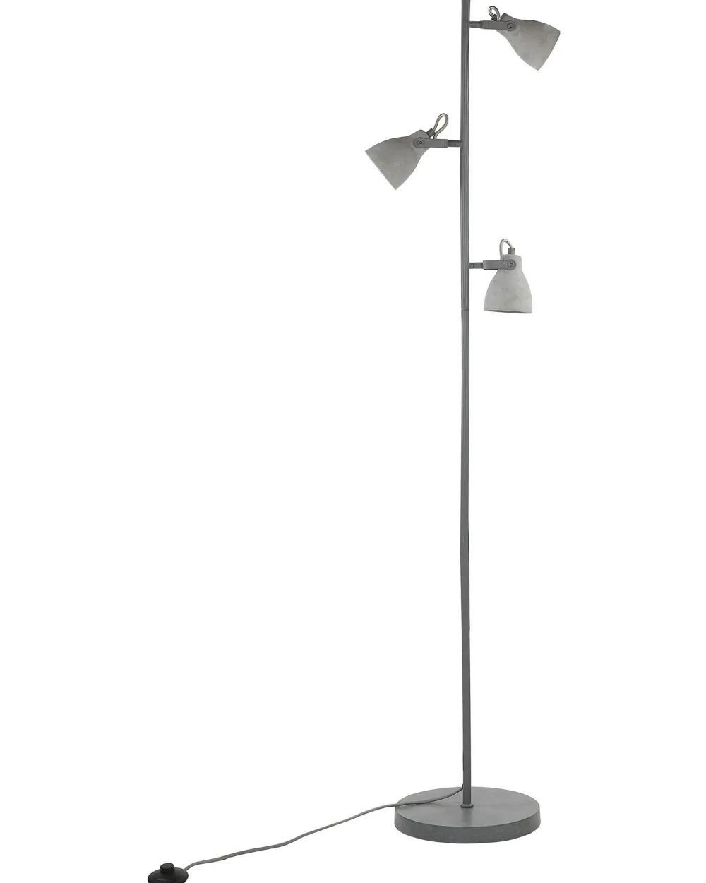 Fashion Beliani Lattiavalaisin 3 Polttimoa Betoni Vaaleanharmaa Mistago