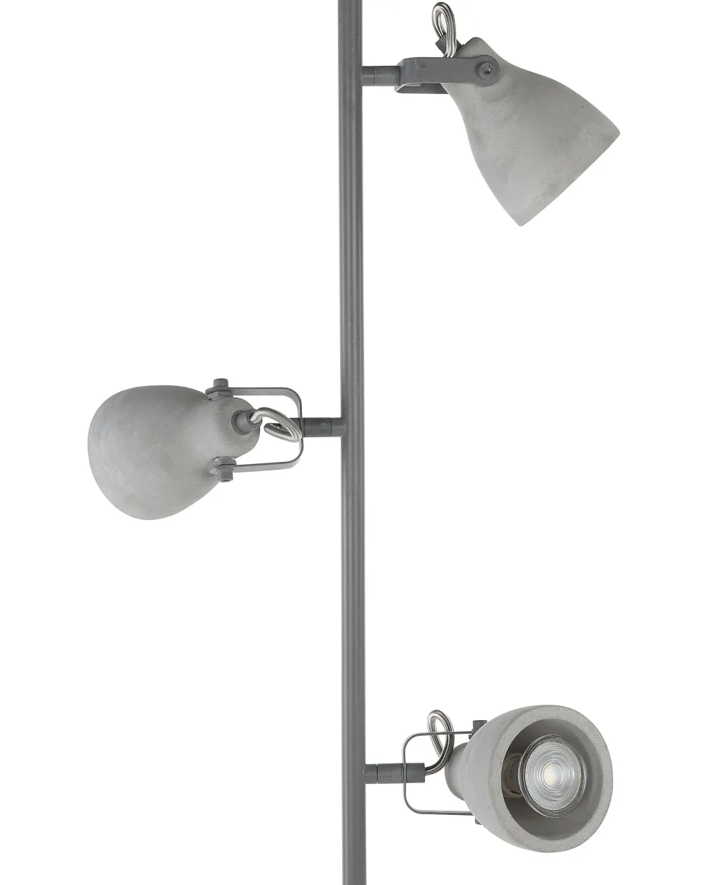 Fashion Beliani Lattiavalaisin 3 Polttimoa Betoni Vaaleanharmaa Mistago