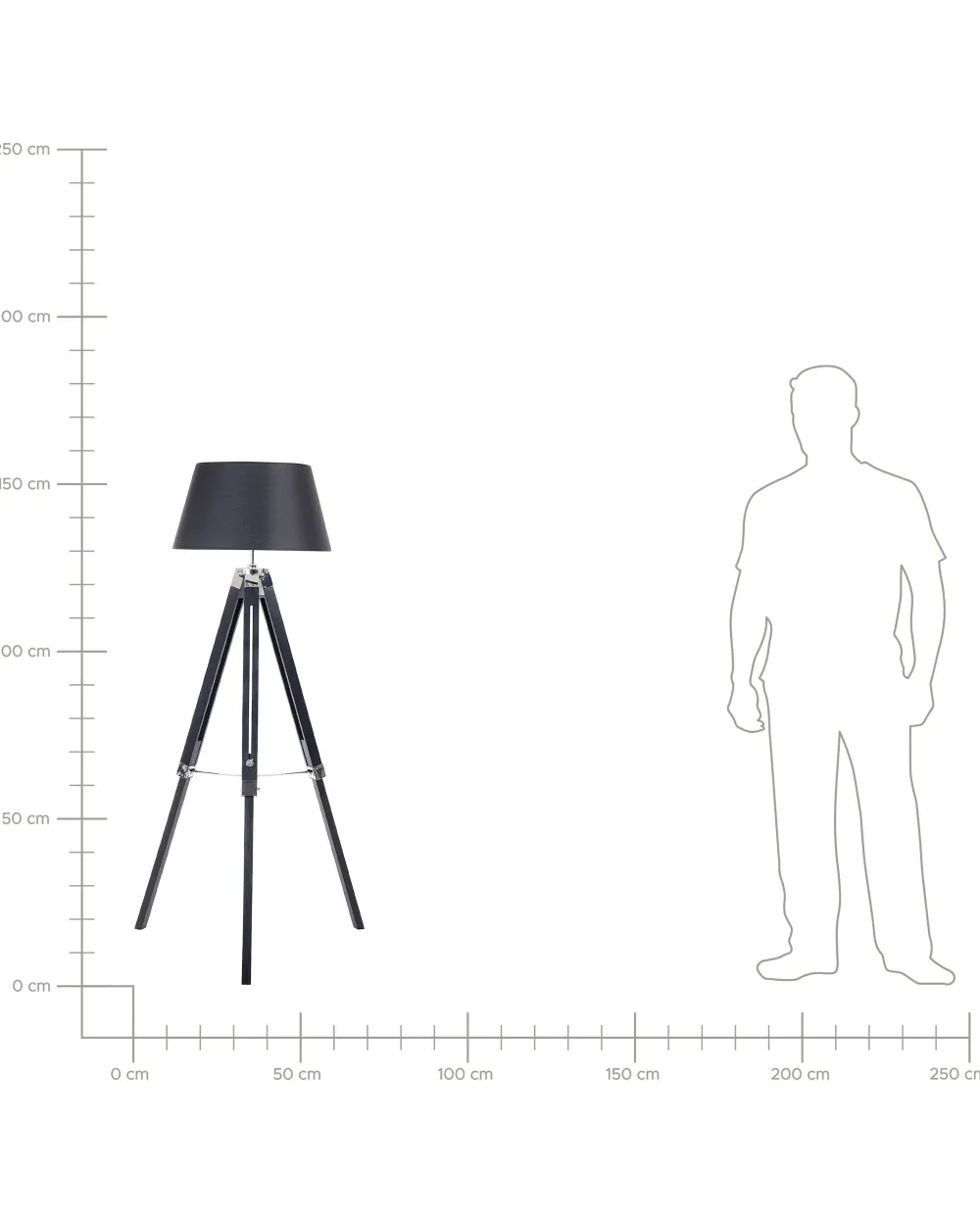 Hot Beliani Lattiavalaisin Manty Musta Madeira