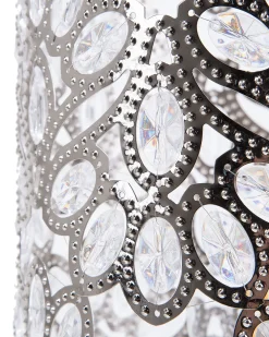 Valaisimet<Beliani Lattiavalaisin Metalli Hopea Volta