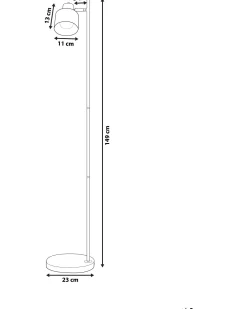 Valaisimet<Beliani Lattiavalaisin Metalli Valkoinen Corbones