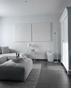 Valaisimet<Beliani Lattiavalaisin Metalli Valkoinen Corbones