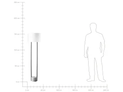 Valaisimet<Beliani Lattiavalaisin Metalli Valkoinen Remus