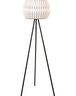 Fashion Beliani Lattiavalaisin Paperi/Metalli Valkoinen/Musta Hunter