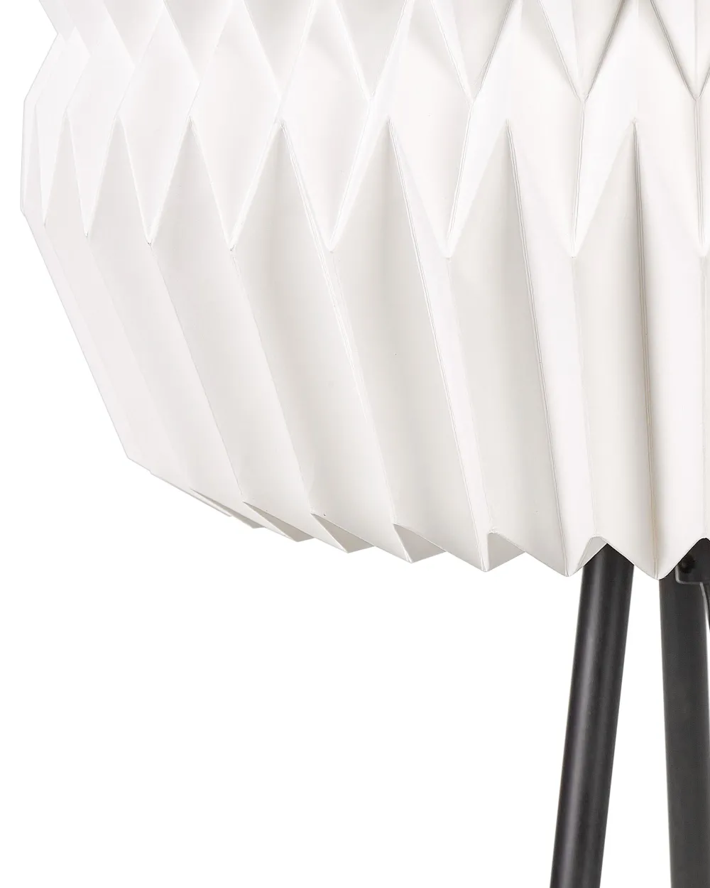 Fashion Beliani Lattiavalaisin Paperi/Metalli Valkoinen/Musta Hunter