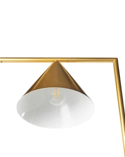 Valaisimet<Beliani Lattiavalaisin Rauta Kulta Mocal