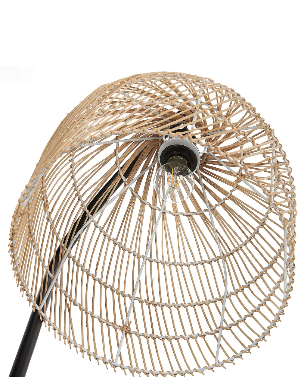 Fashion Beliani Lattiavalaisin Rottinki Luonnonvari/Musta Bernica