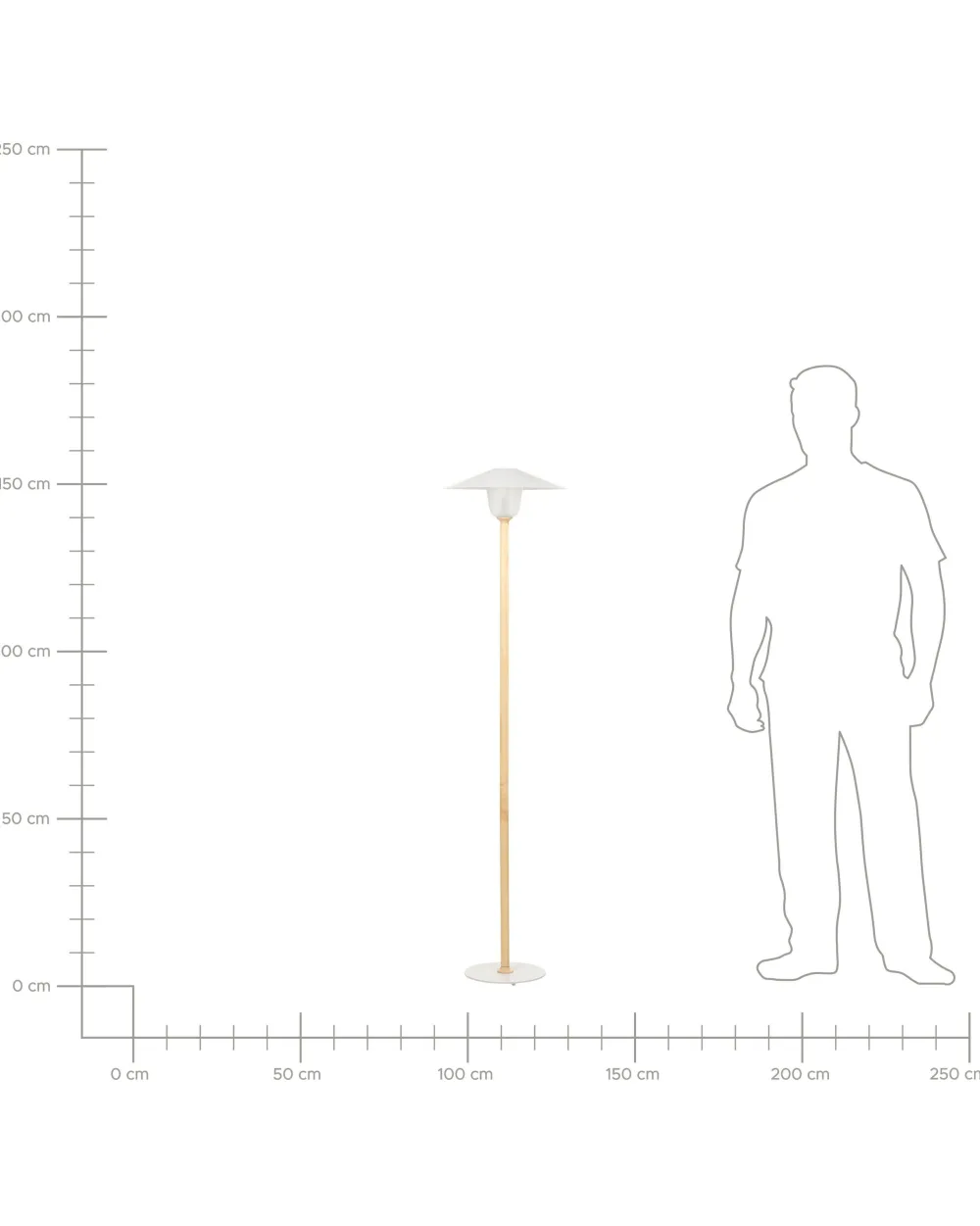 New Beliani Lattiavalaisin Tammi Valkoinen Moppy