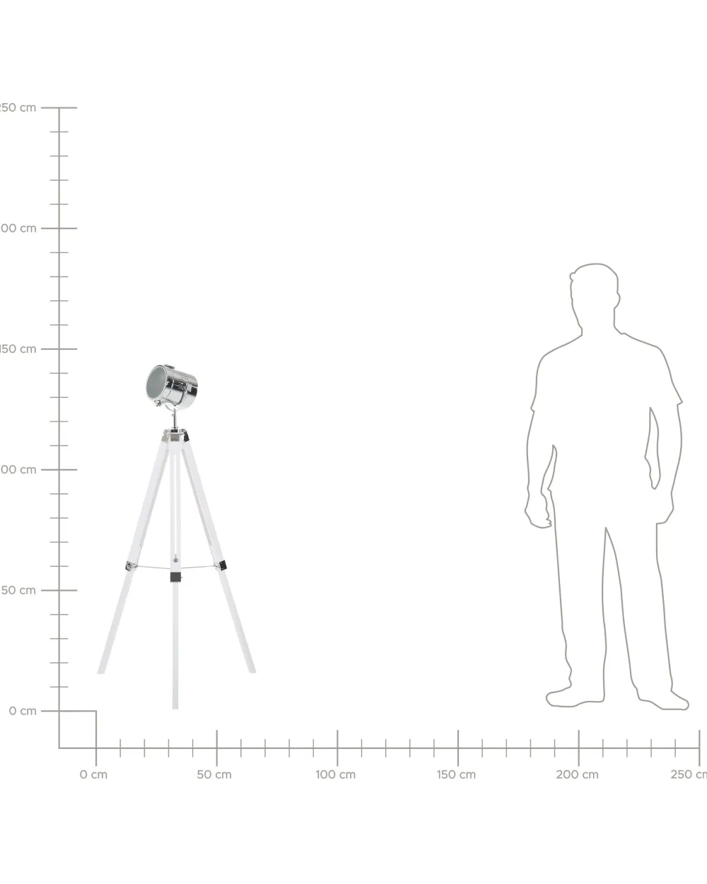 Store Beliani Lattiavalaisin Valkoinen Alzette