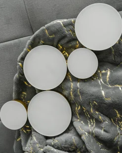 Valaisimet<Beliani Led-Kattovalaisin 5 Polttimoa Rauta Kulta Luga