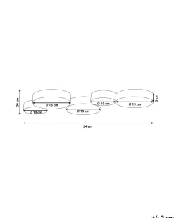 Valaisimet<Beliani Led-Kattovalaisin 5 Polttimoa Rauta Kulta Luga