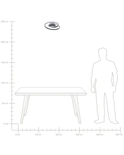 Valaisimet<Beliani Led-Kattovalaisin Alumiini Musta Naryn
