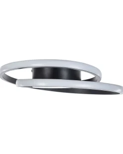 Valaisimet<Beliani Led-Kattovalaisin Alumiini Musta Naryn