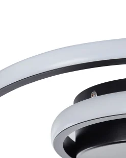 Valaisimet<Beliani Led-Kattovalaisin Alumiini Musta Naryn