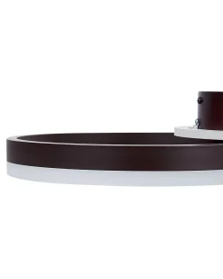 Valaisimet<Beliani Led-Kattovalaisin Alumiini Tummanruskea Glyde