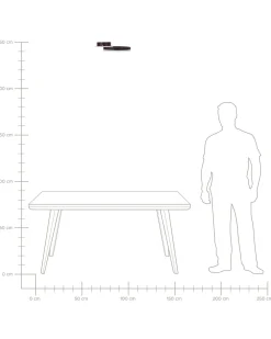 Valaisimet<Beliani Led-Kattovalaisin Alumiini Tummanruskea Glyde