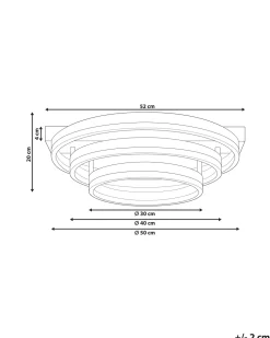 Hot Beliani Led-Kattovalaisin Alumiini Kulta Nore