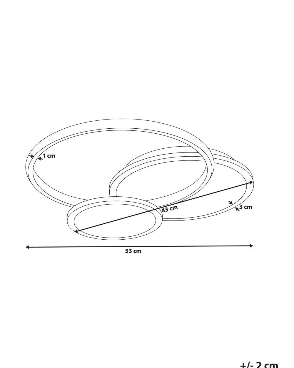 Flash Sale Beliani Led-Kattovalaisin Musta/Valkoinen Zami