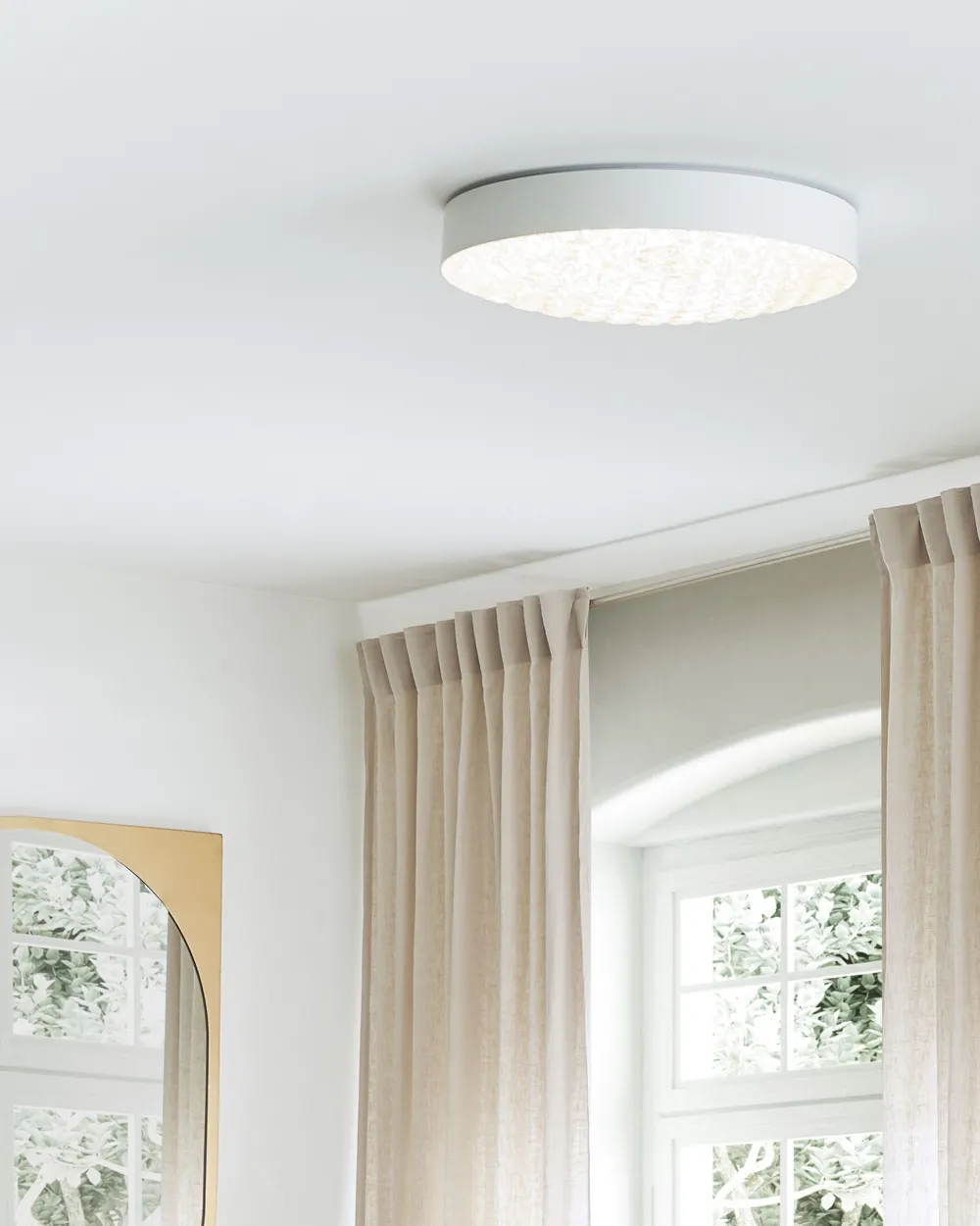 Best Sale Beliani Led-Kattovalaisin Rauta Valkoinen Arli