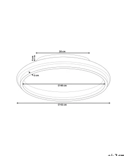 Valaisimet<Beliani Led-Kattovalaisin Teras Pieni Valkoinen/Kulta Taping